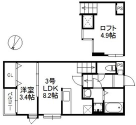 グランメゾン千早の物件間取画像